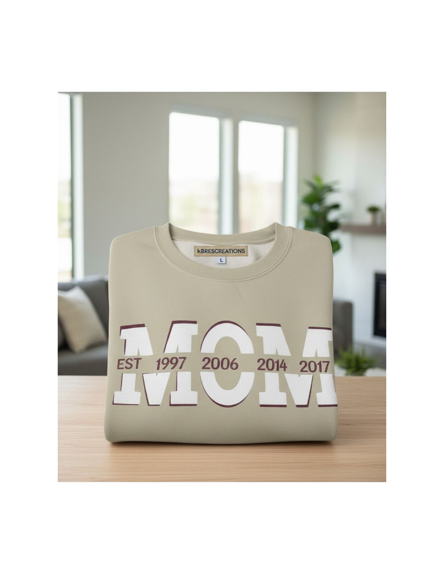 Mothers Day Sweatshirt-Because Being Mom Isn’t Just a Title
