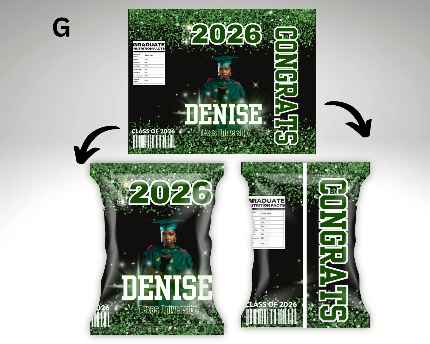 Graduation Chip Bags