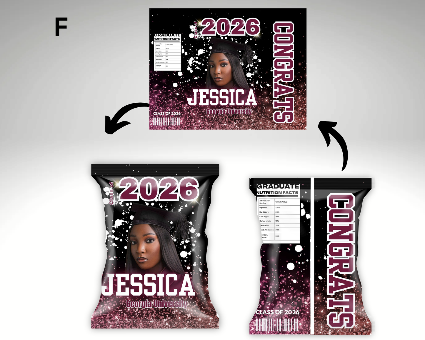 Graduation Chip Bags