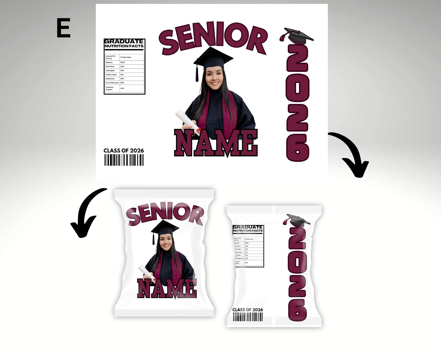 Graduation Chip Bags