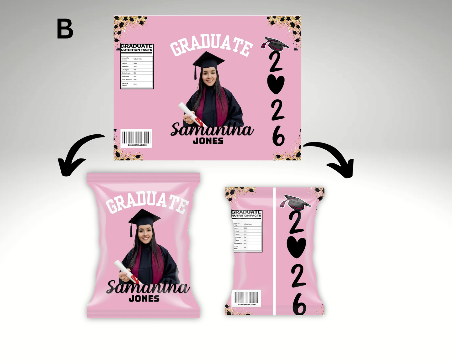 Graduation Chip Bags