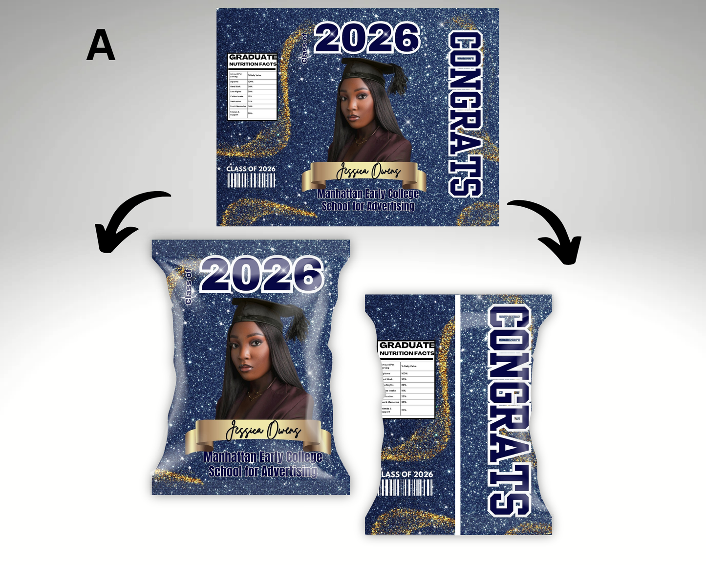Graduation Chip Bags