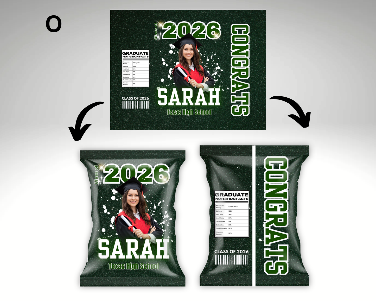 Graduation Chip Bags