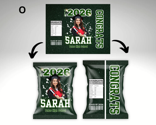 Graduation Chip Bags