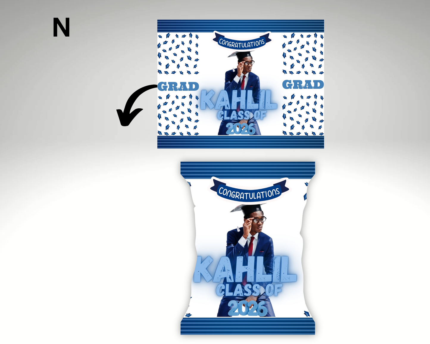 Graduation Chip Bags