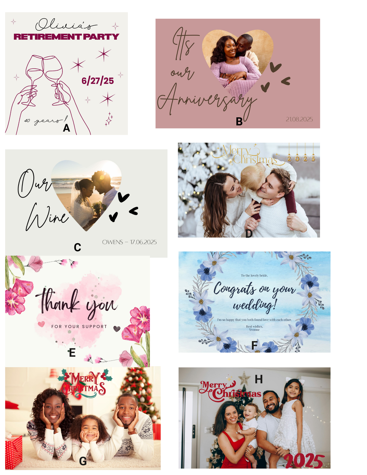 Large Wine & Liquor Bottle Labels