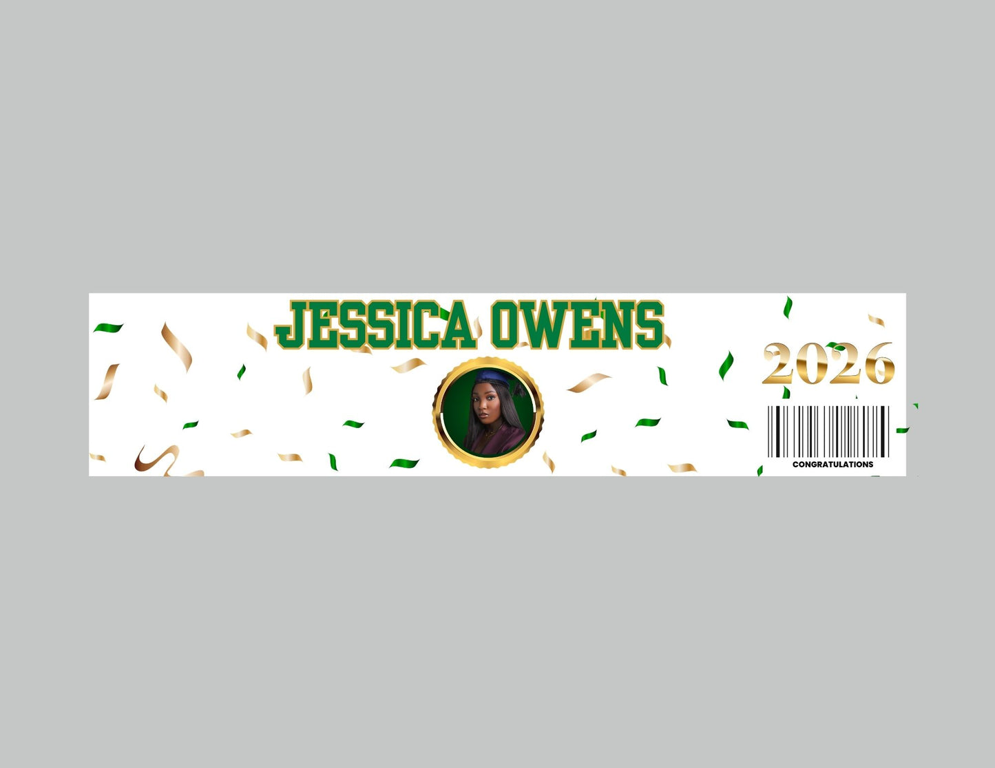 Digital Graduation Hydration Station Labels