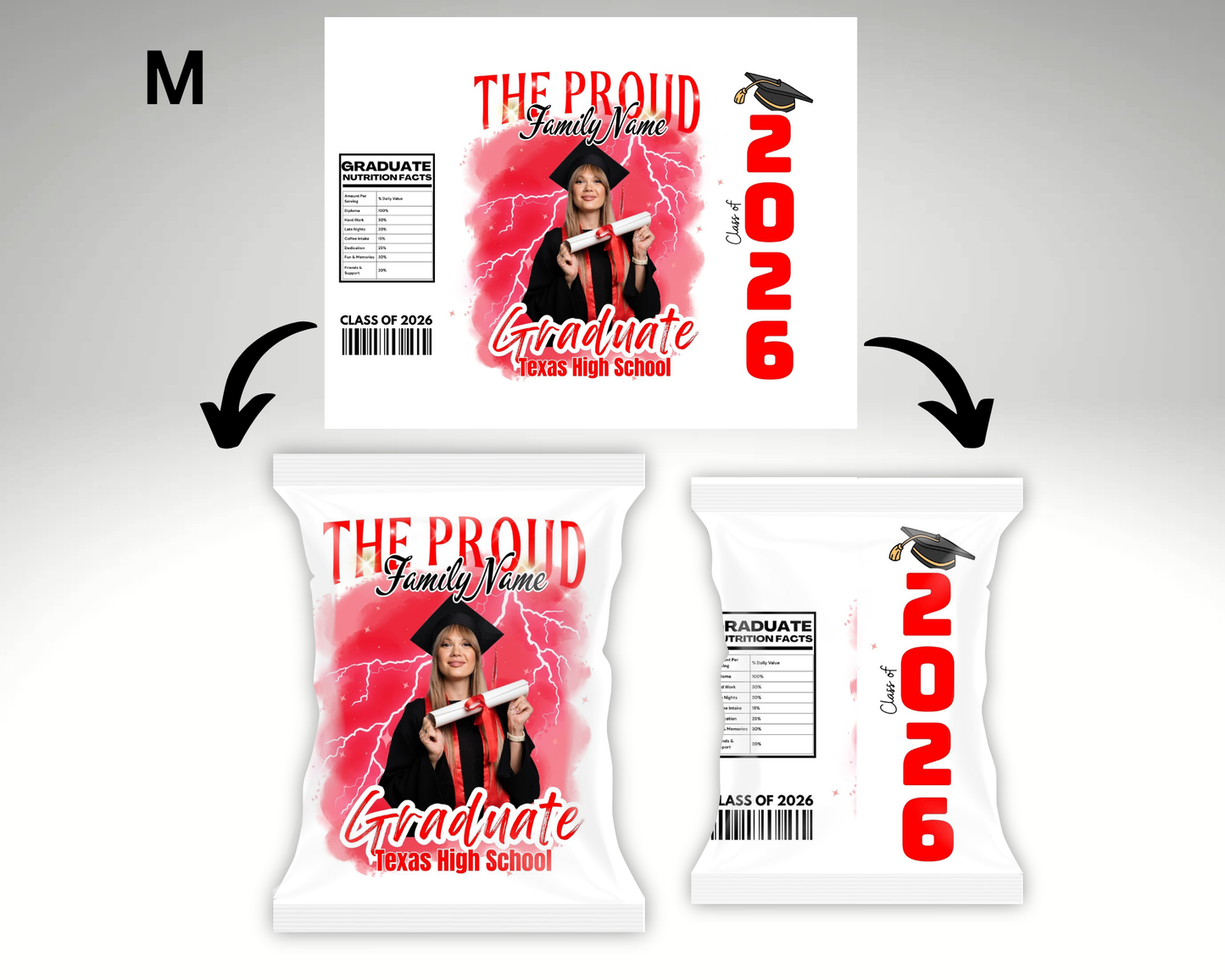 Graduation Chip Bags