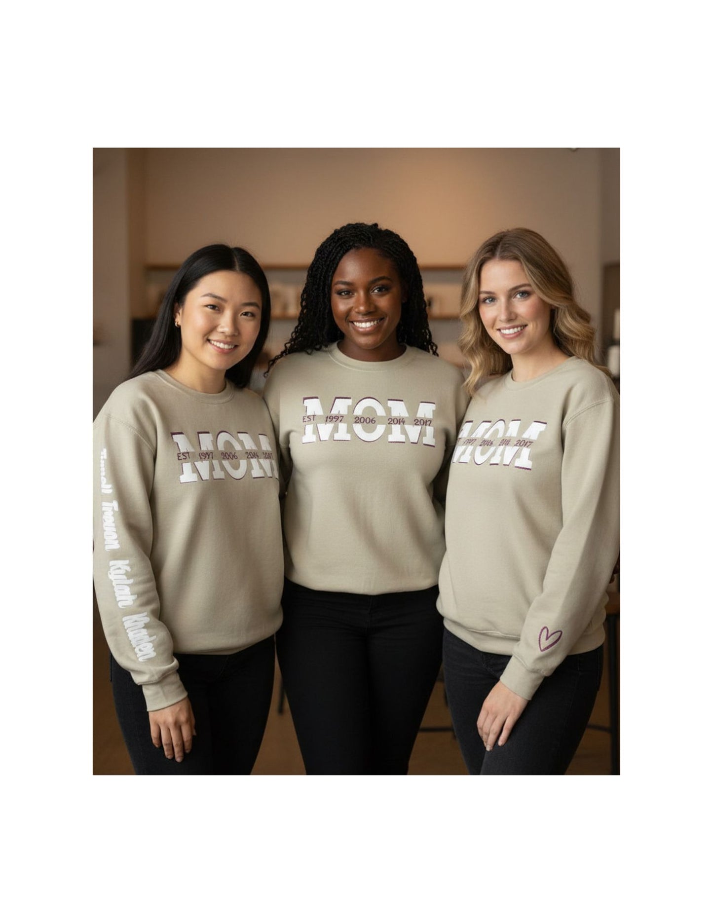 Mothers Day Sweatshirt-Because Being Mom Isn’t Just a Title